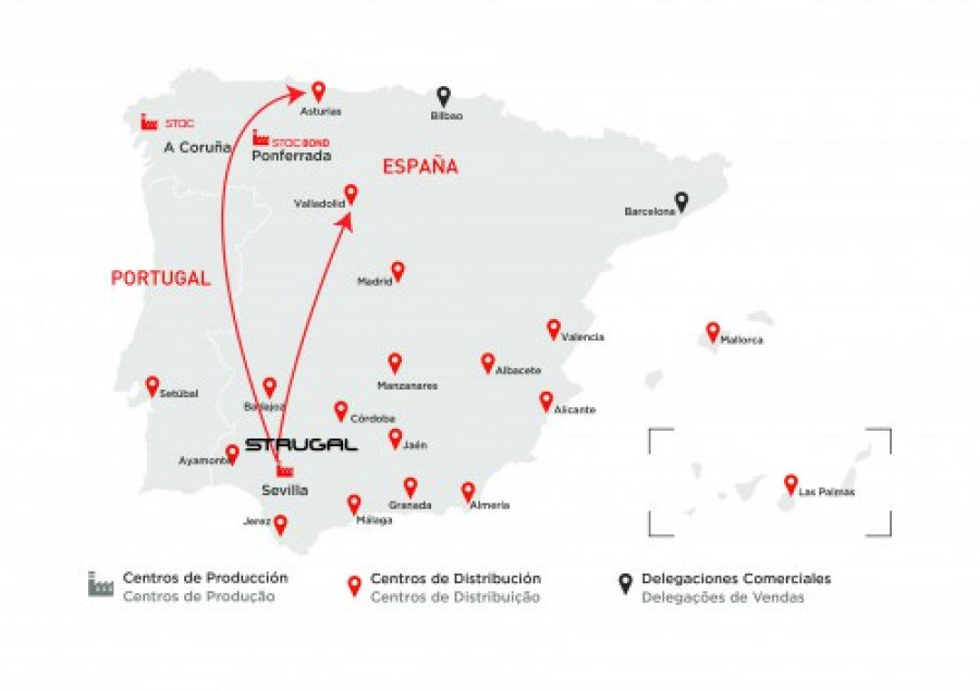 Strugal mapa 33461