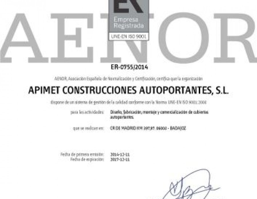 Apimet calidad b 1970 14132