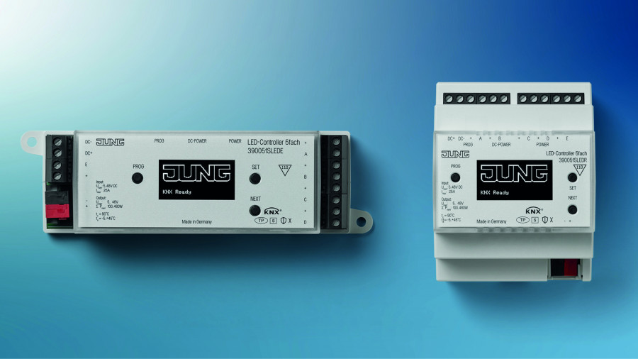 JUNG IMG KNX LED Controller 5 gang REG 3900 and 51SLEDR