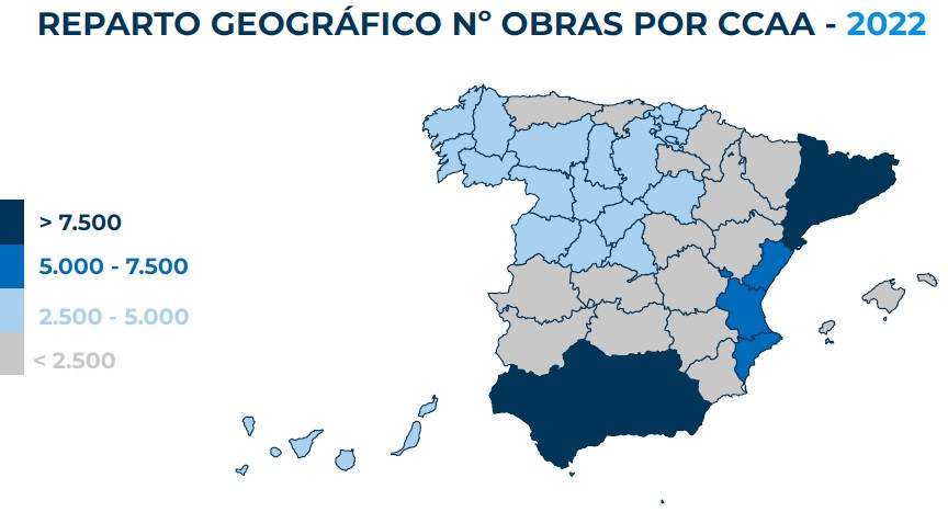 Mapa obras DoubleTrade 2022