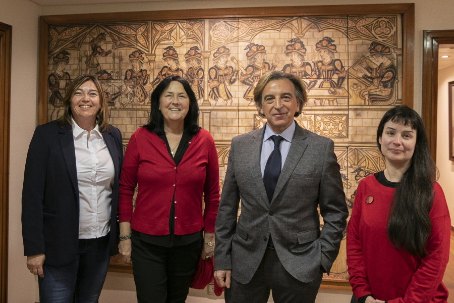 De iz a dcha. Onelia Obrega, Mercedes del Río, Alfredo Sanz y Elisa McCausland