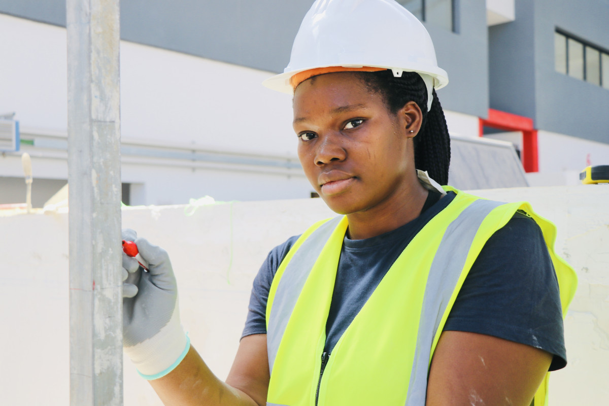 Mujeres en Construcciu00f3n Fundaciu00f3n Laboral alumna