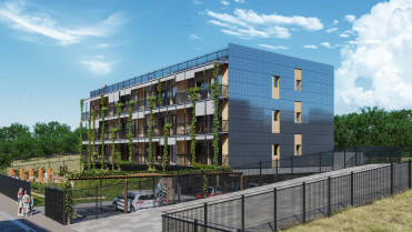 Render Fachada Esquina Solar (abierta)