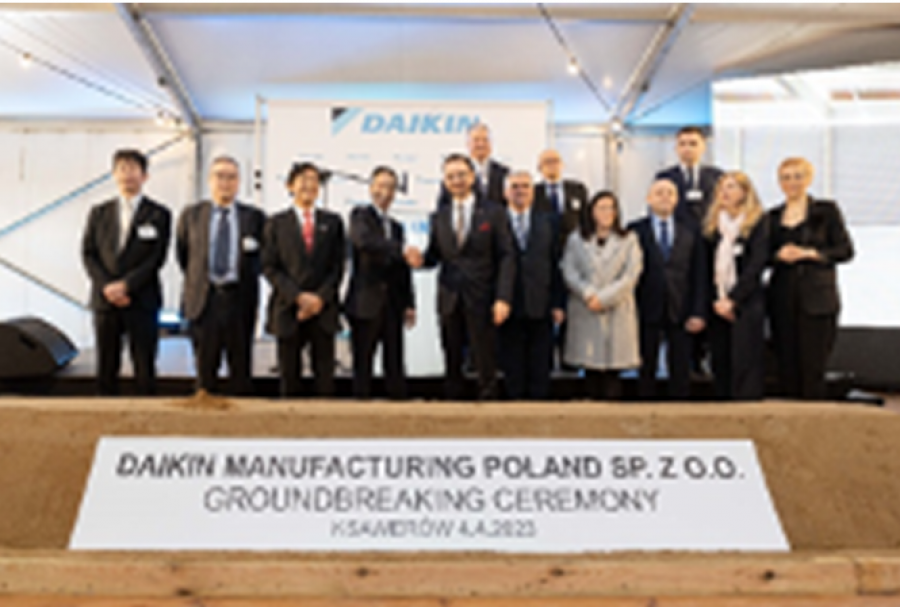 2023 04 19 12 32 34 NdP. Daikin Europe inicia la construcción de la primera fábrica polaca de bomb