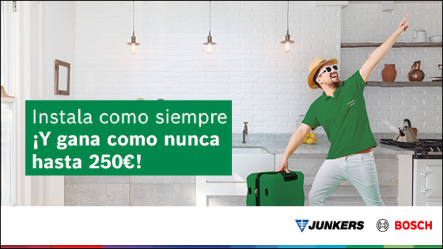 Junkers Gana como nunca gracias a la nueva campaña para profesionales del Club Junkers Bosch plus