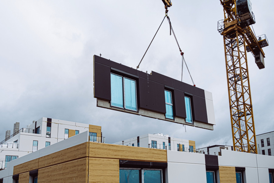 Rehabilitación de fachada con sistema industrial