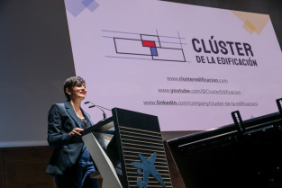 Isabel Rodríguez, ministra de Vivienda, foto de Clúster de la Edificación