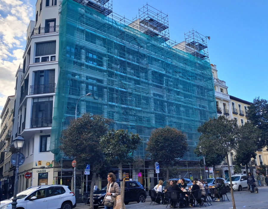 Edificio en rehabilitación en Madrid Andimat